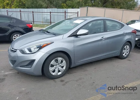 2016 Hyundai Elantra Se from USA, damaged, VIN 5NPDH4AE9GH736623